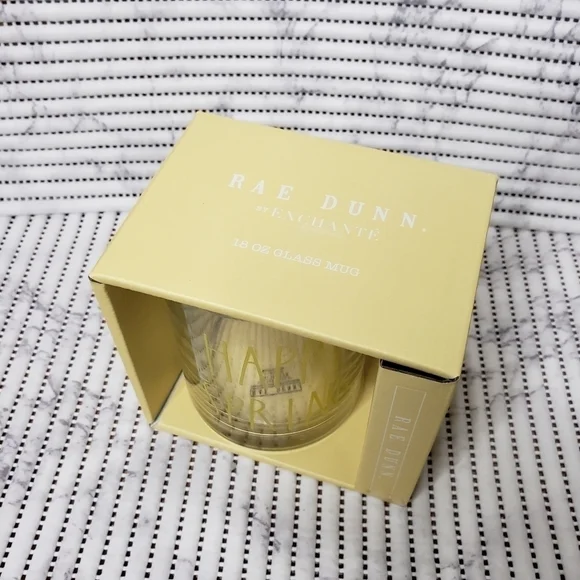 Rae Dunn Glass Mug - Hello Spring - Picture 2 of 5